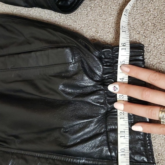 Vintage wilson's 90s bomber leather jacket with zipin vest small pristine condit - Picture 12 of 15